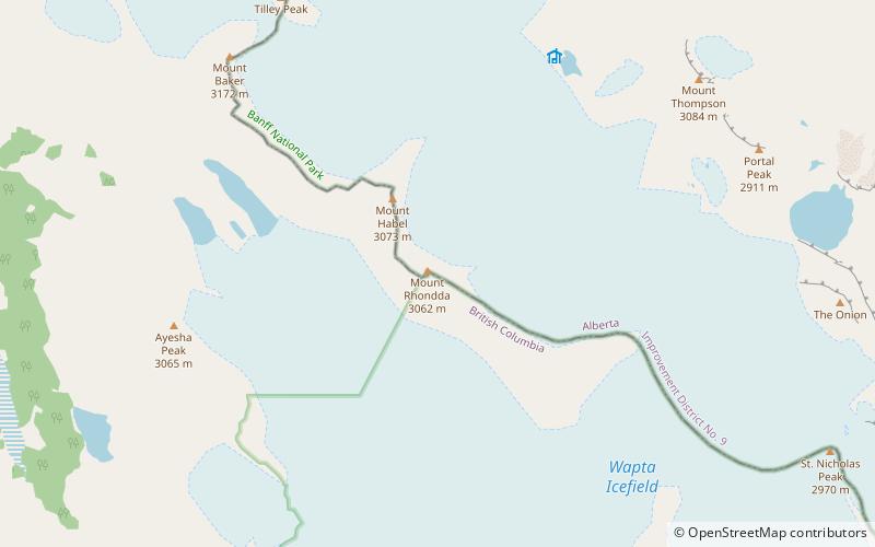 Mount Rhondda location map