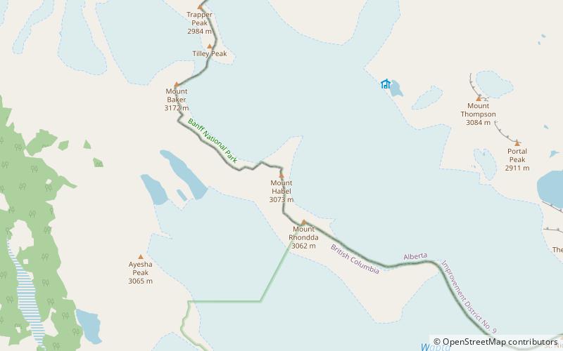 Mount Habel location map
