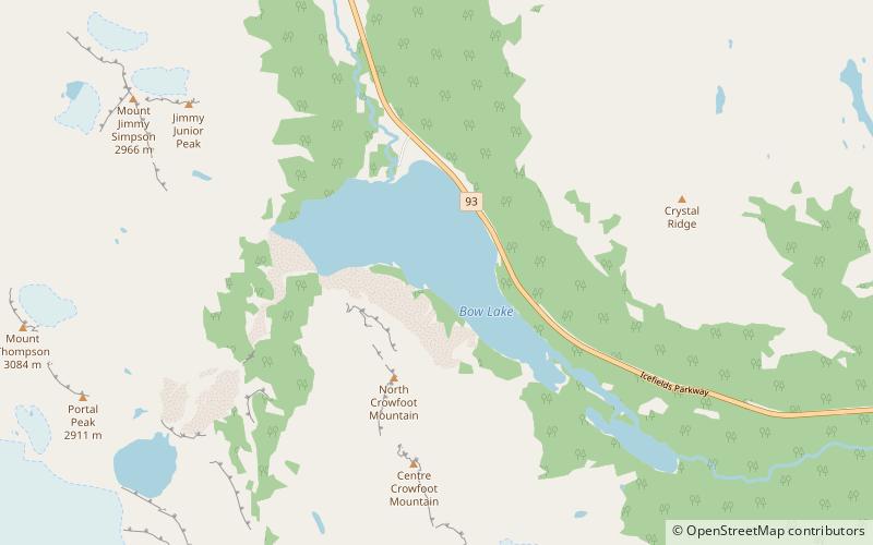 Lac Bow location map