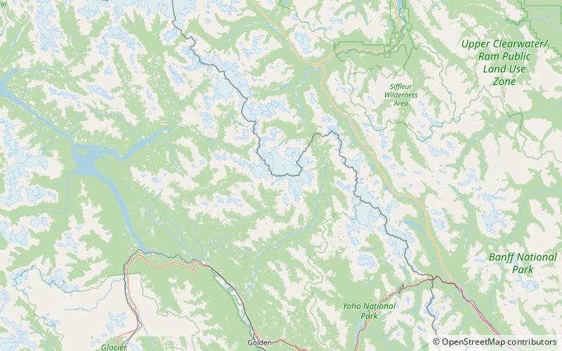 mount trutch banff national park location map