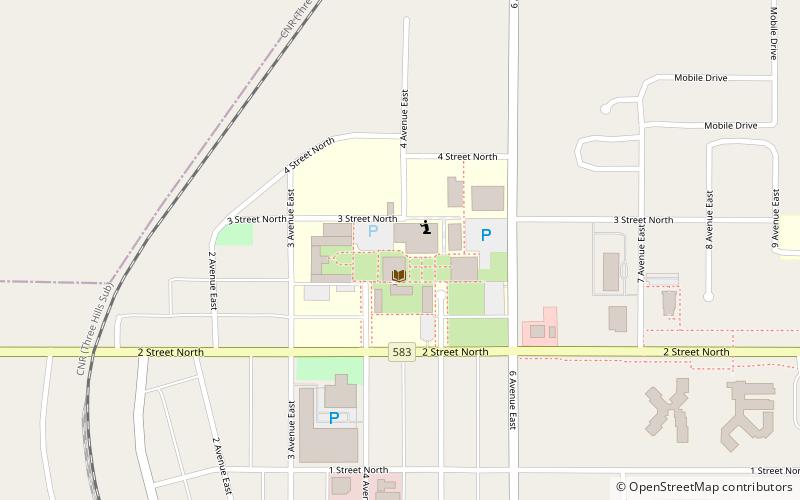 prairie college three hills location map