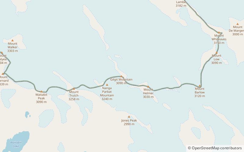 gilgit mountain parque nacional banff location map
