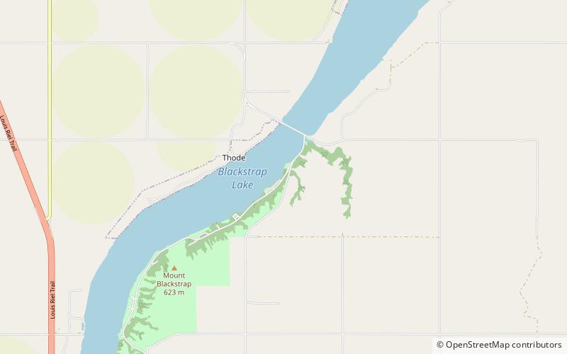 Blackstrap Lake location map