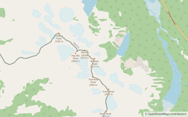 Midway Peak location map
