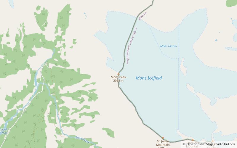 Mons Peak location map