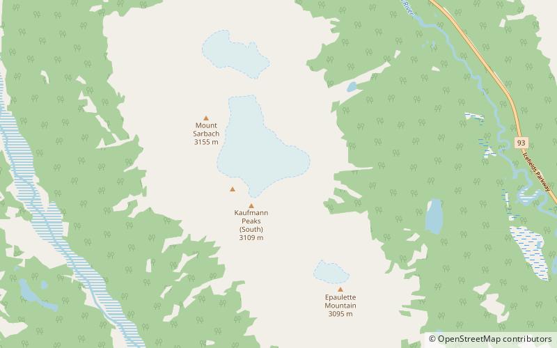 Kaufmann Peaks location map