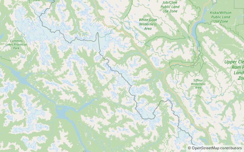 Christian Peak location map