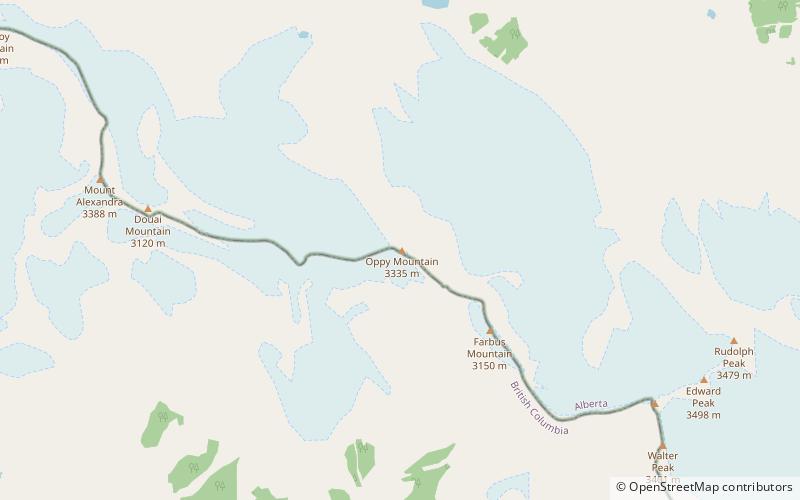 Oppy Mountain location map