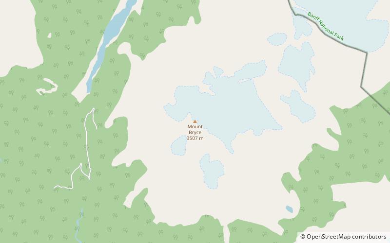 Mount Bryce location map