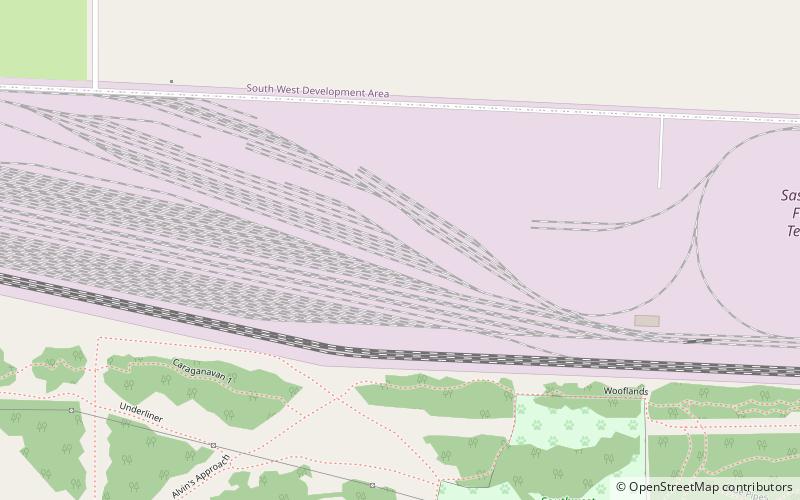 C.N. Yards Management Area location map