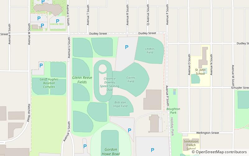 cairns field saskatoon location map