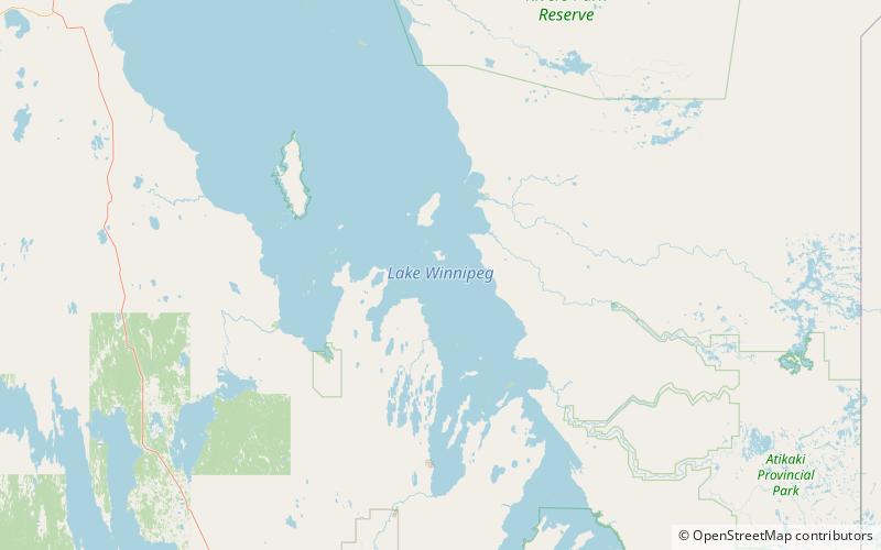 Lake Winnipeg location map