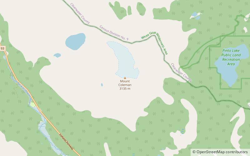 Mount Coleman location map