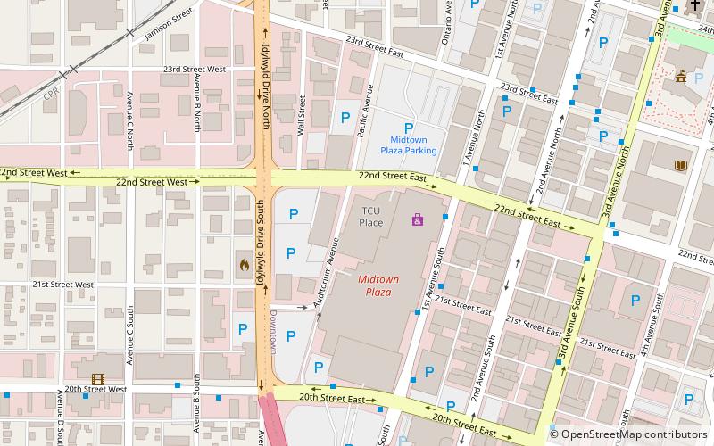 TCU Place location map