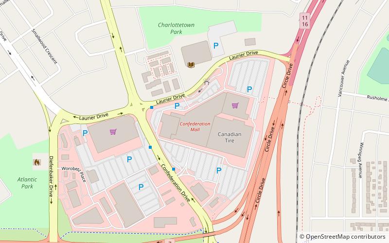 Confederation Mall location map