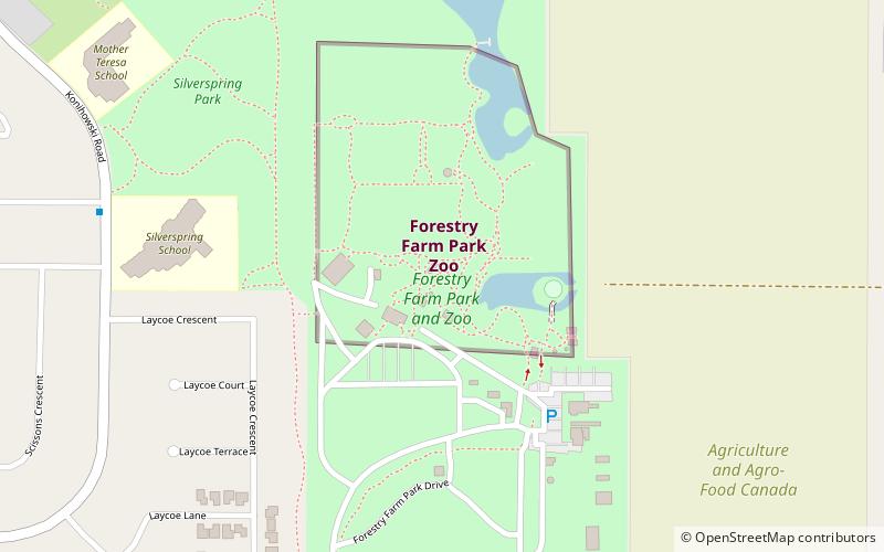Forestry Farm Park and Zoo location map