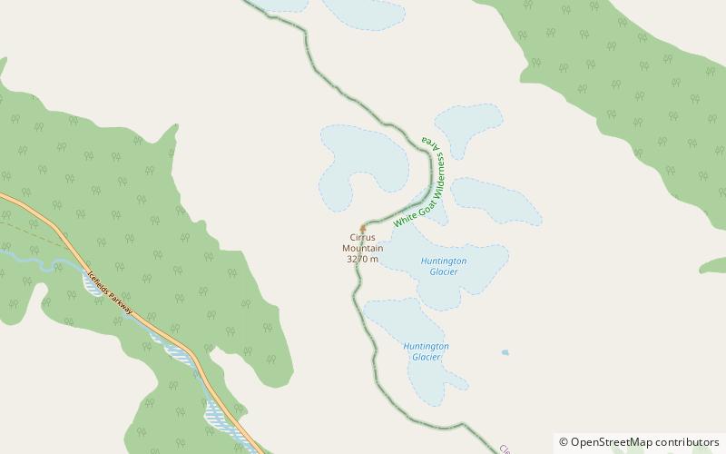 Cirrus Mountain location map