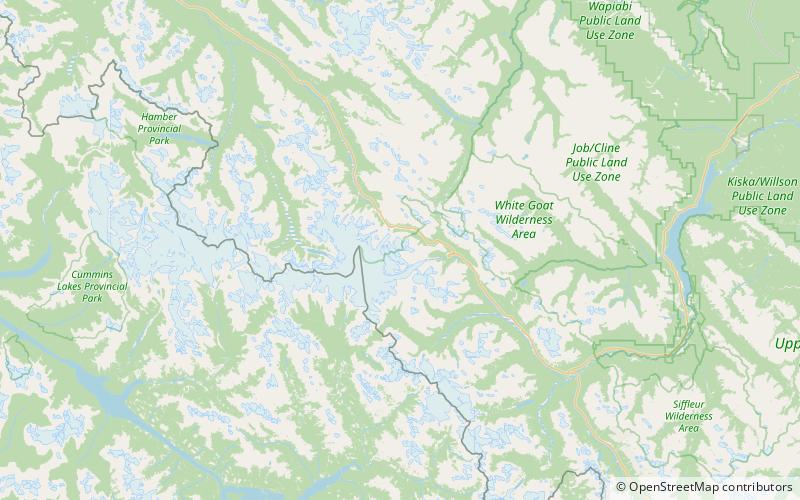 Mont Athabasca location map