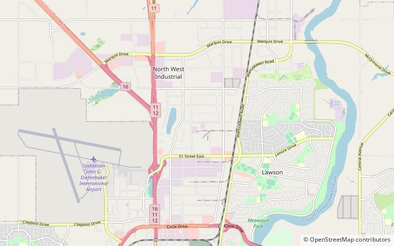 hudson bay industrial saskatoon location map