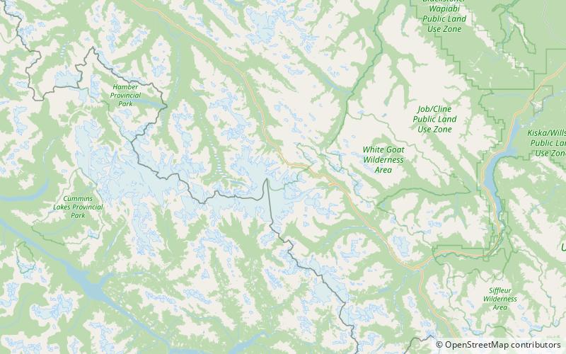 Athabasca-Gletscher location map