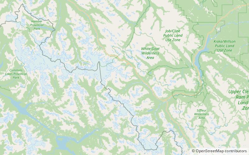 Mount Saskatchewan location map