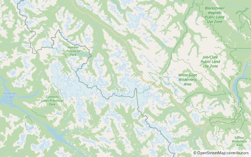 Stutfield Peak location map