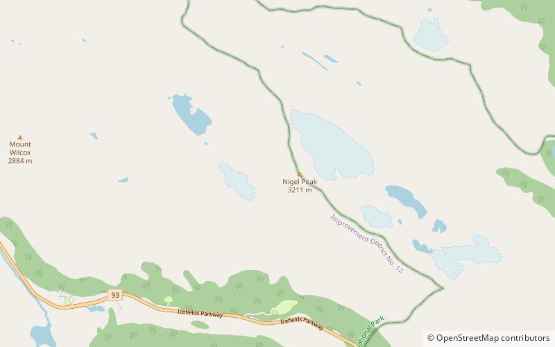 Hilda Peak location map