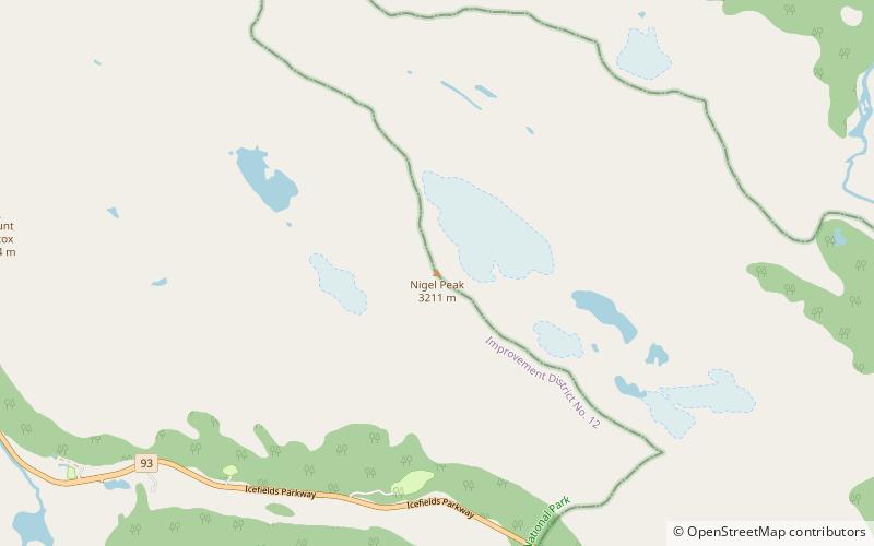 Nigel Peak location map