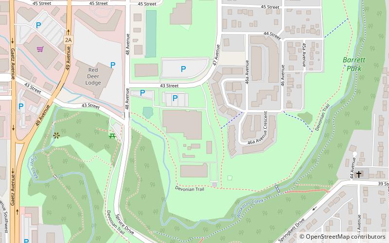 servus arena red deer location map