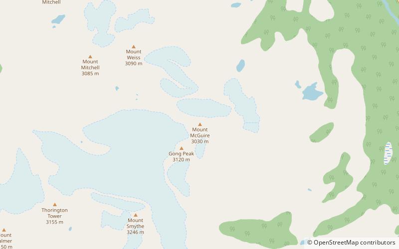 mount mcguire jasper national park location map