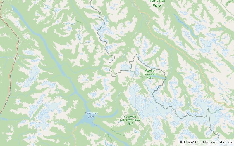 mcgillivray ridge jasper nationalpark location map