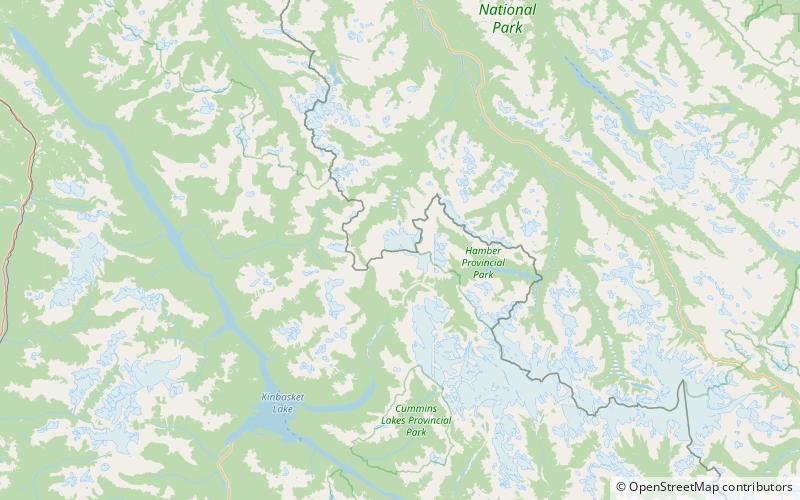 mount hooker jasper nationalpark location map
