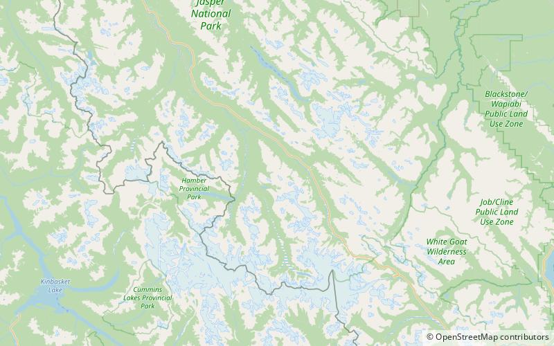mount morden long parque nacional jasper location map