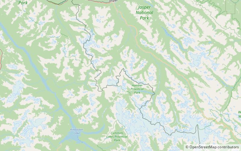 mount ross cox parc national de jasper location map