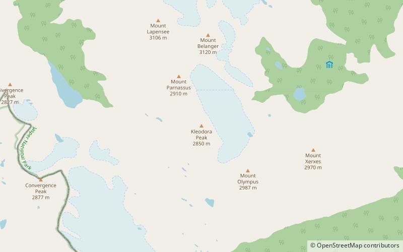 Kleodora Peak location map