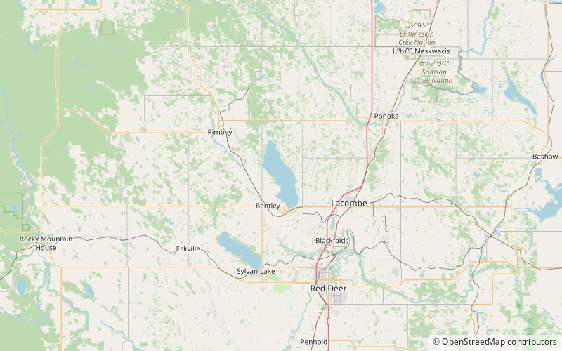 Gull Lake location map