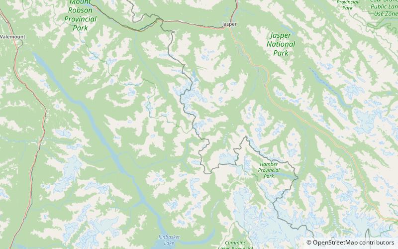 beacon peak park narodowy jasper location map