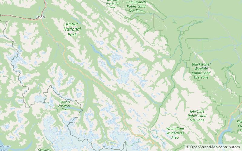 Mount Brazeau location map