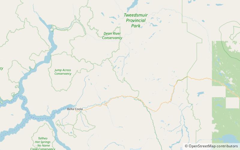 dusty rose lake parc provincial de tweedsmuir location map