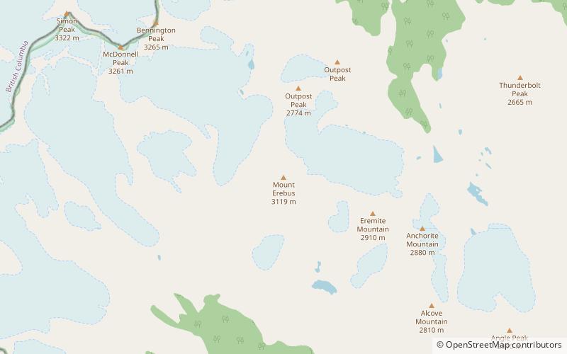 Mount Erebus location map