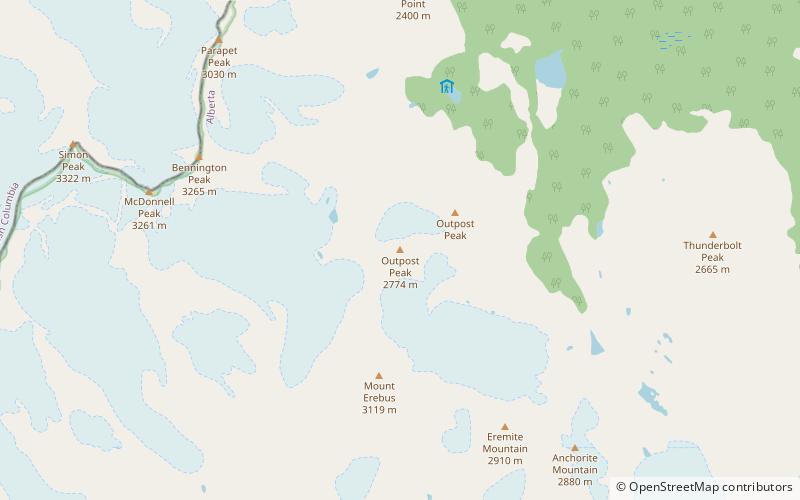 Outpost Peak location map