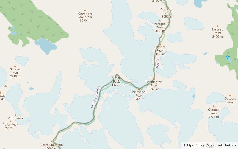 Mount Fraser location map