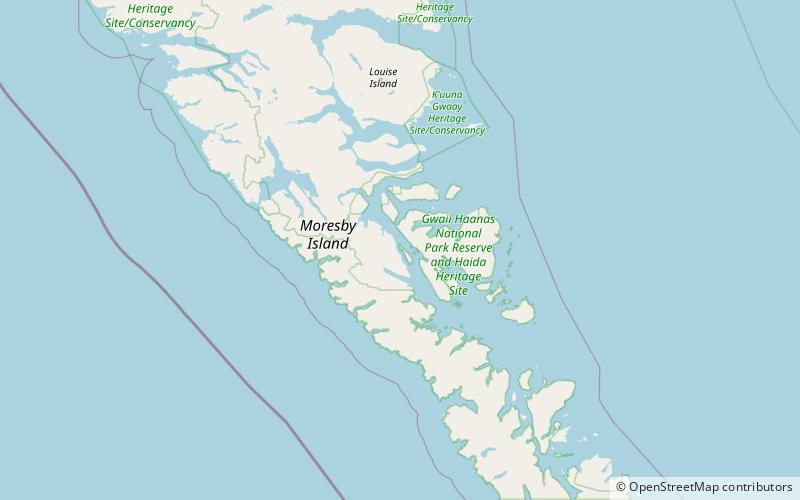 darwin sound parque nacional gwaii haanas y sitio patrimonial haida location map