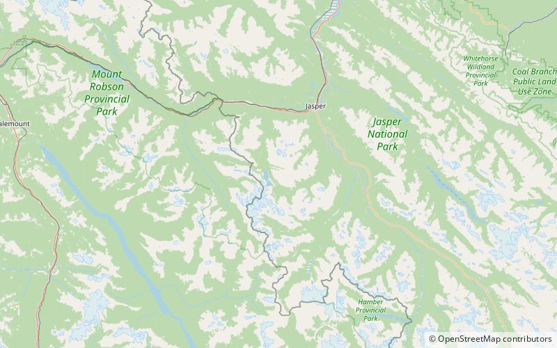 mount clitheroe park narodowy jasper location map