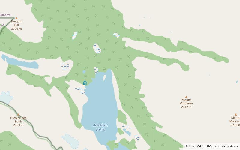 Tonquin Valley location map