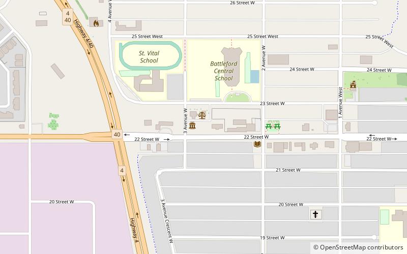 Saskatchewan Baseball Museum location map
