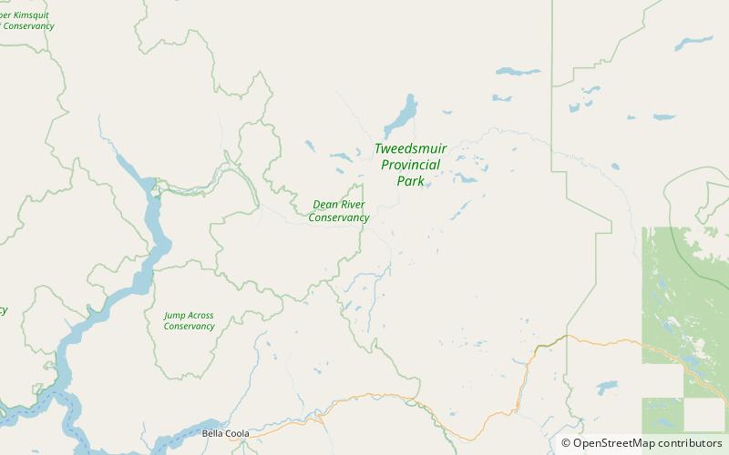 salmon house falls tweedsmuir south provincial park location map