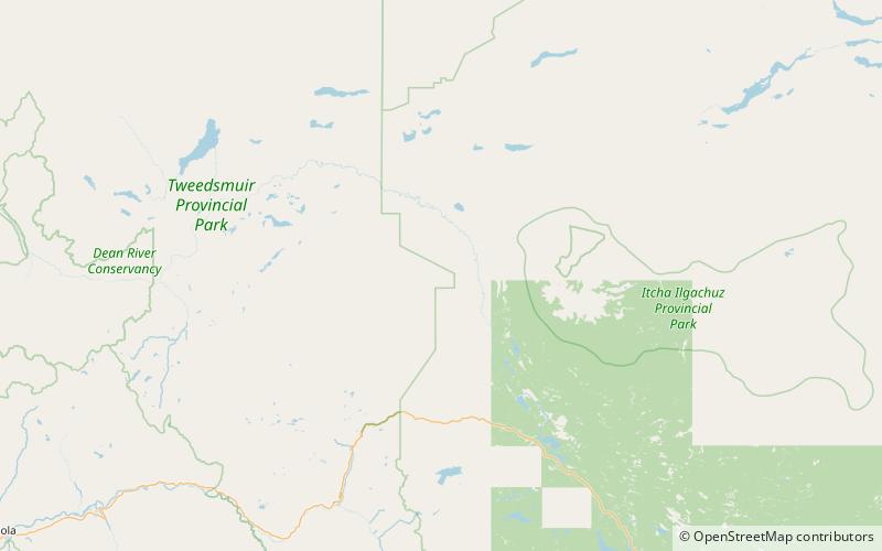 Anahim Peak location map