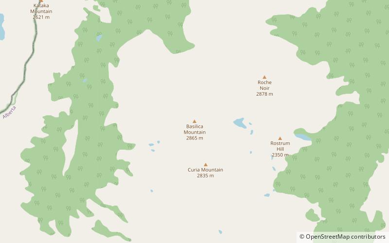 basilica mountain parque nacional jasper location map