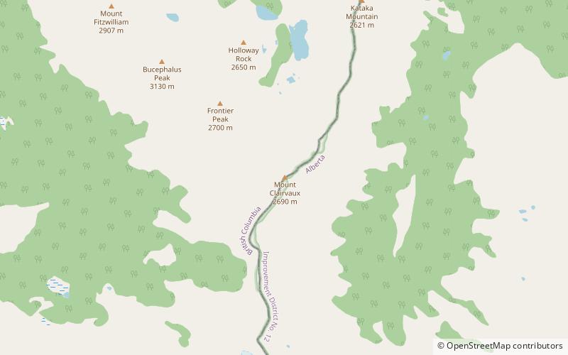 mount clairvaux park prowincjonalny mount robson location map